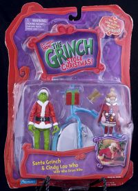 Grinch Who Stole Christmas Playmates Santa Grinch Action Figure